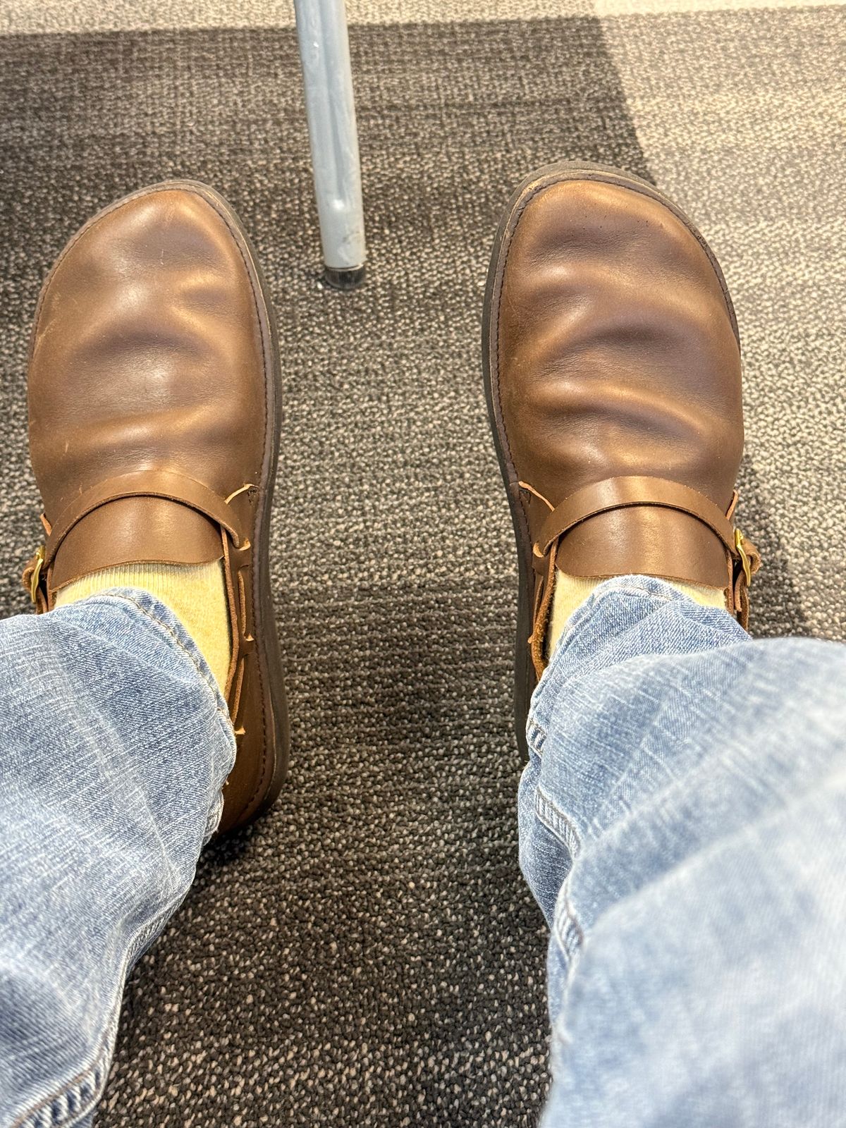 Photo by DMSR64 on January 2, 2026 of the Aurora Shoe Co. Middle English in Horween Dark Olive Chromexcel.