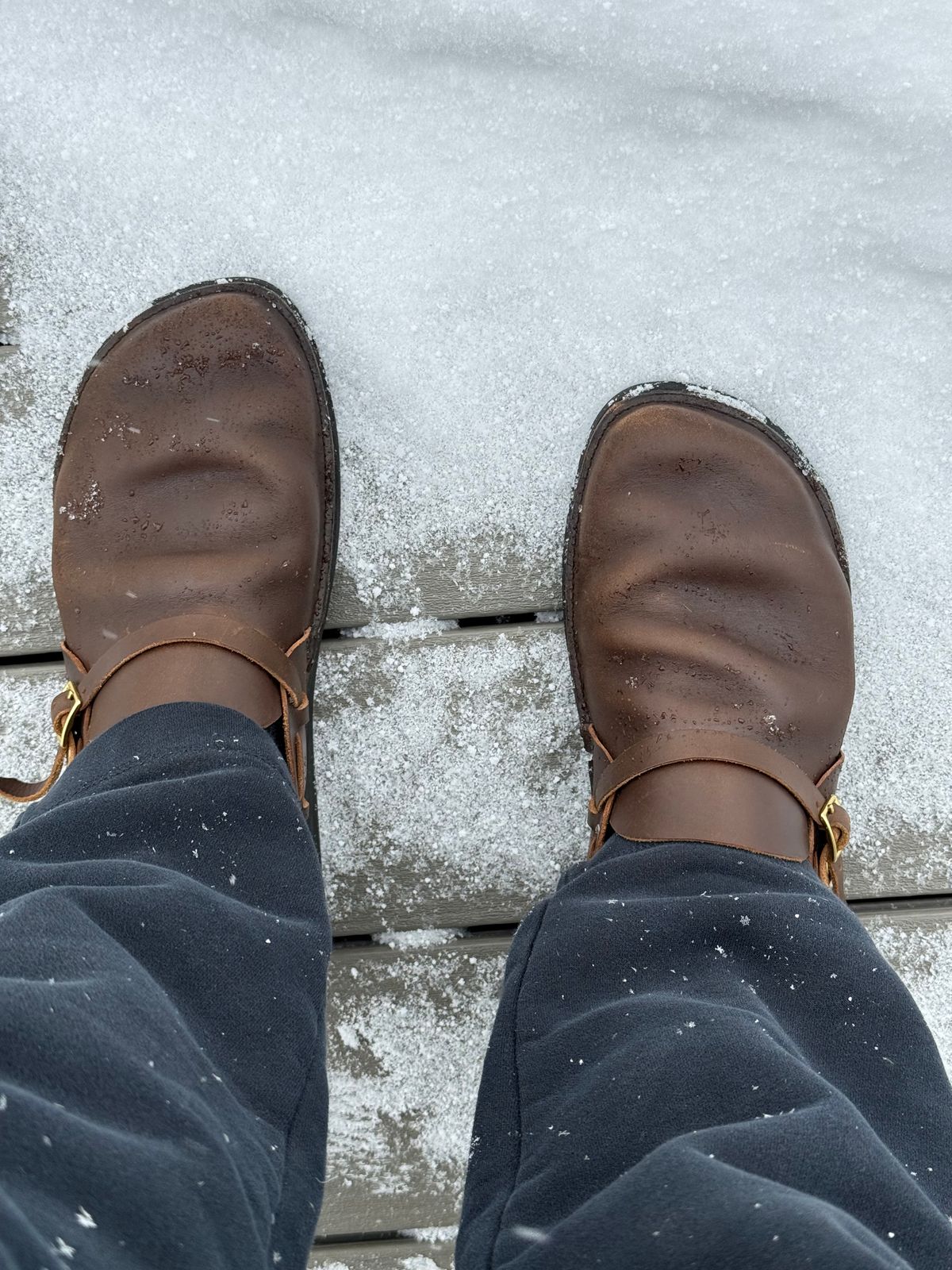 Photo by DMSR64 on February 2, 2026 of the Aurora Shoe Co. Middle English in Horween Dark Olive Chromexcel.