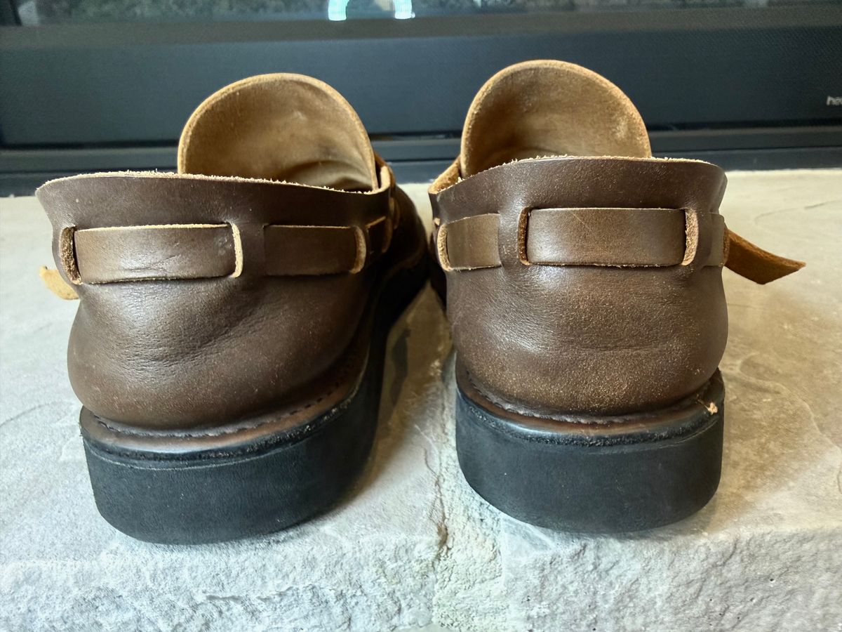 Photo by DMSR64 on February 4, 2026 of the Aurora Shoe Co. Middle English in Horween Dark Olive Chromexcel.