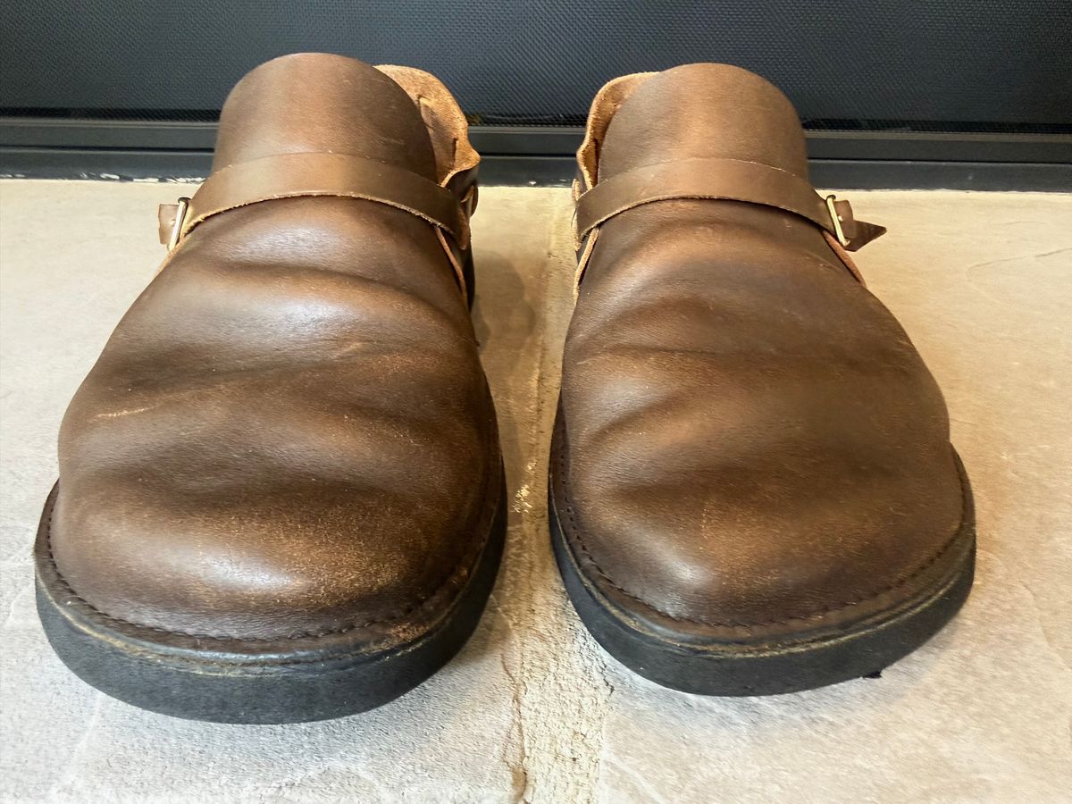 Photo by DMSR64 on February 4, 2026 of the Aurora Shoe Co. Middle English in Horween Dark Olive Chromexcel.
