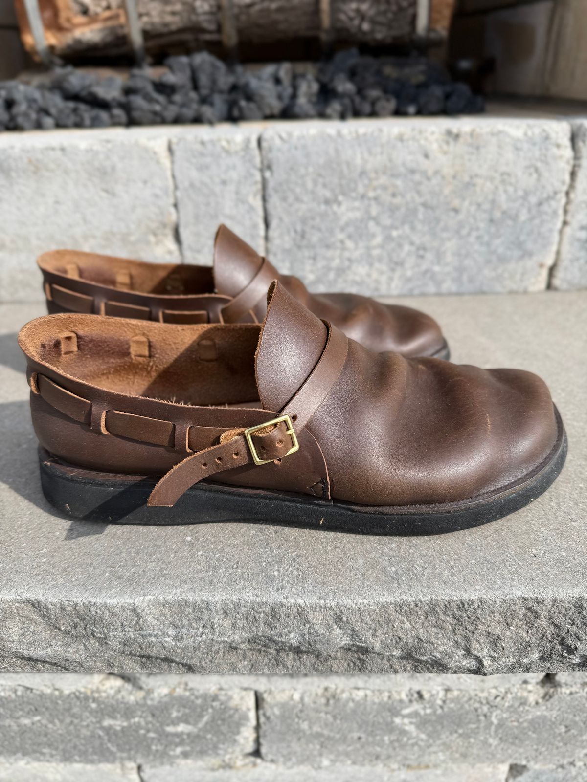 Photo by DMSR64 on March 4, 2026 of the Aurora Shoe Co. Middle English in Horween Dark Olive Chromexcel.