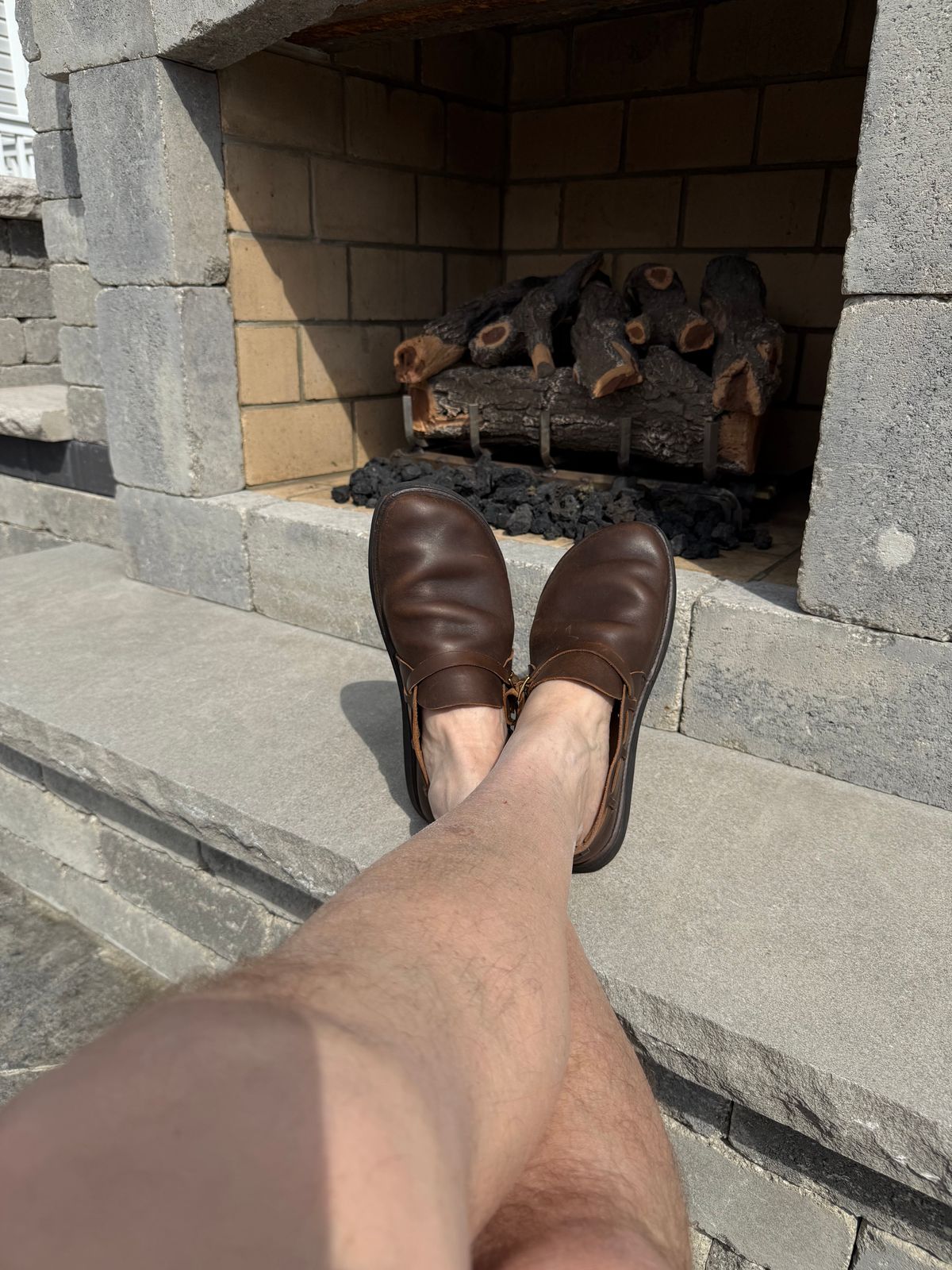 Photo by DMSR64 on April 3, 2026 of the Aurora Shoe Co. Middle English in Horween Dark Olive Chromexcel.