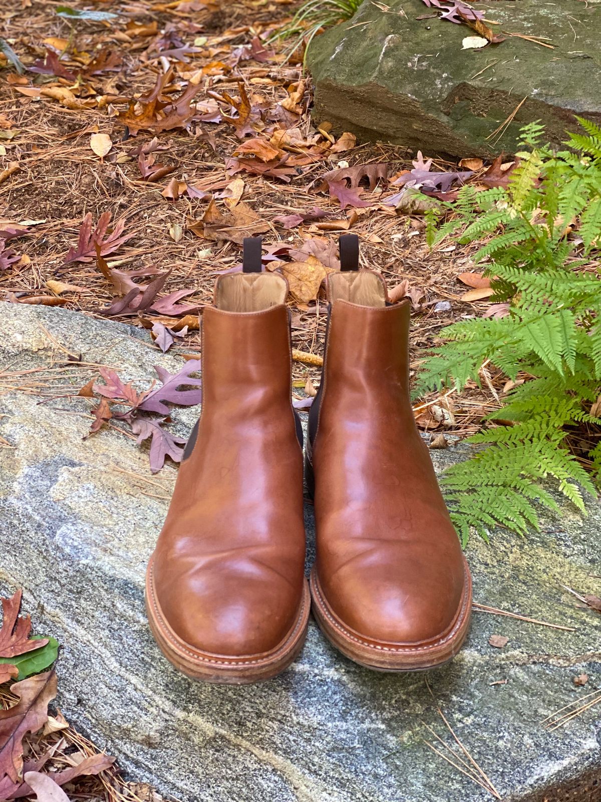 Photo by stitchdown on November 4, 2022 of the Rider Boot Co. Fritz in Maryam Toscanello Horsebutt.