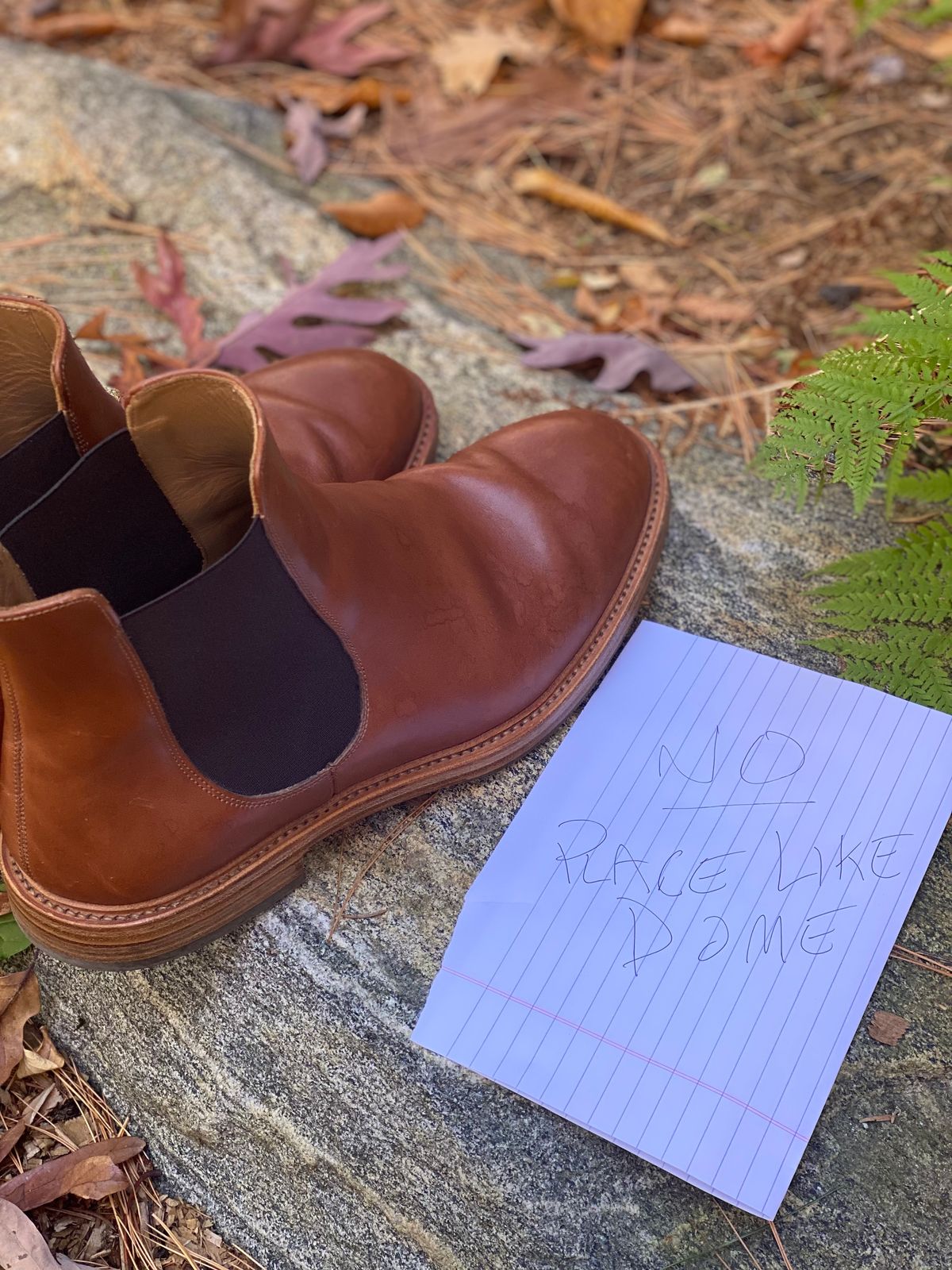 Photo by stitchdown on November 4, 2022 of the Rider Boot Co. Fritz in Maryam Toscanello Horsebutt.
