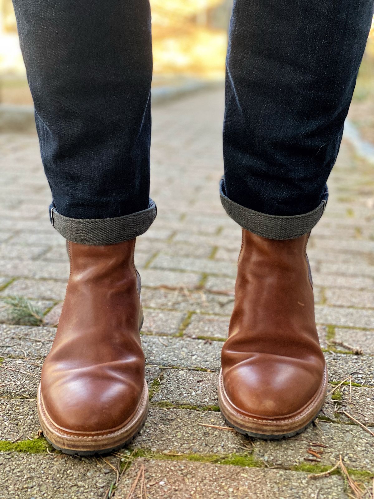 Photo by stitchdown on January 2, 2023 of the Rider Boot Co. Fritz in Maryam Toscanello Horsebutt.