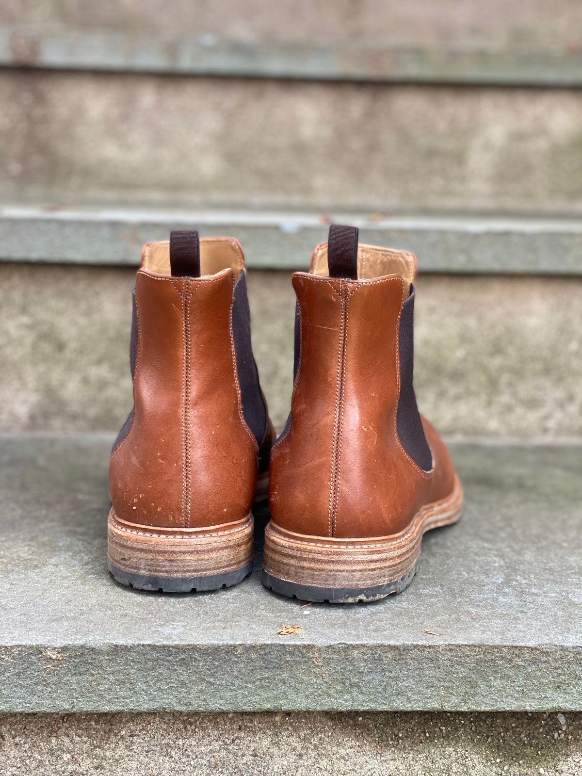 Photo by stitchdown on January 2, 2023 of the Rider Boot Co. Fritz in Maryam Toscanello Horsebutt.