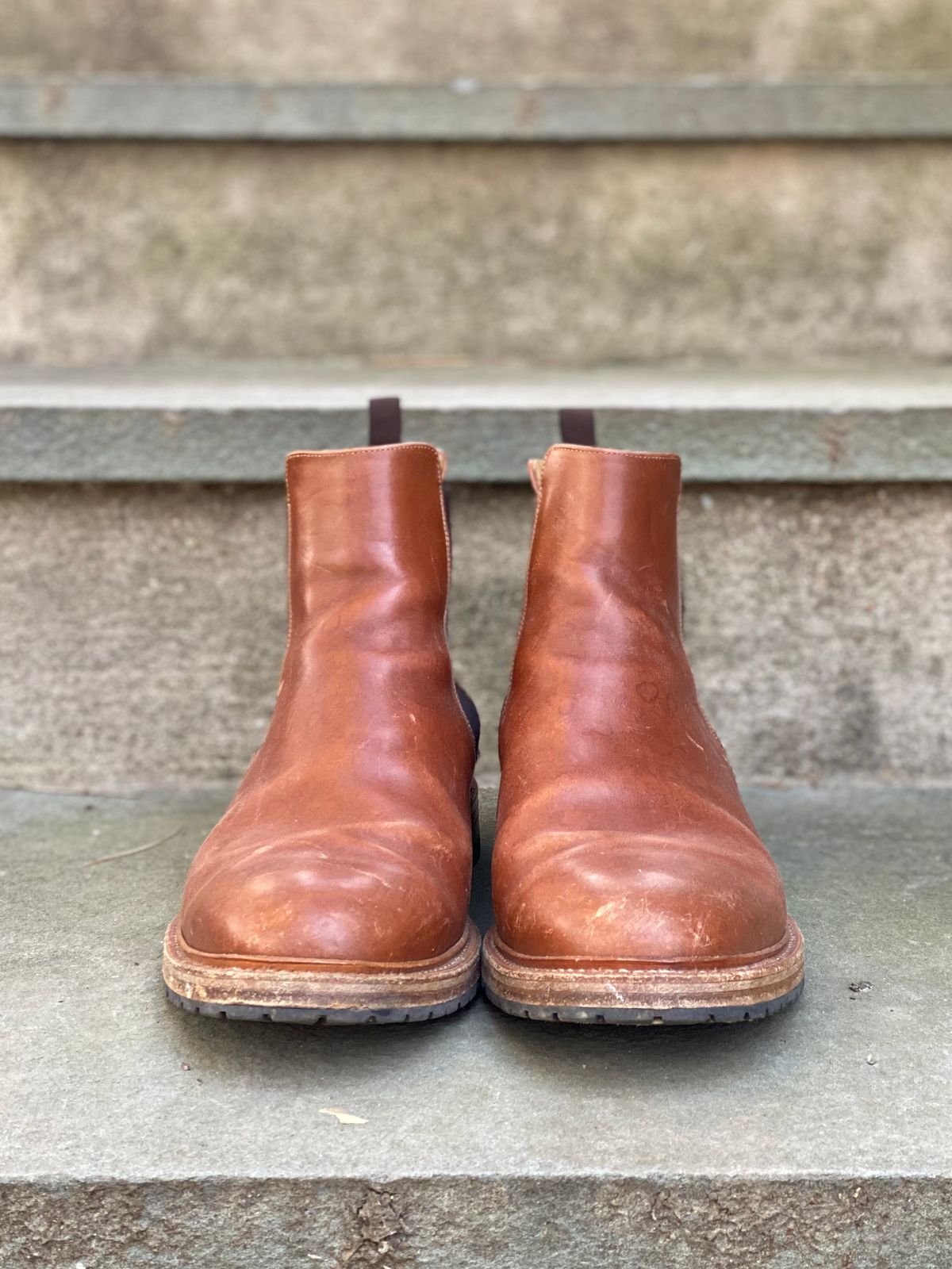 Photo by stitchdown on March 4, 2023 of the Rider Boot Co. Fritz in Maryam Toscanello Horsebutt.
