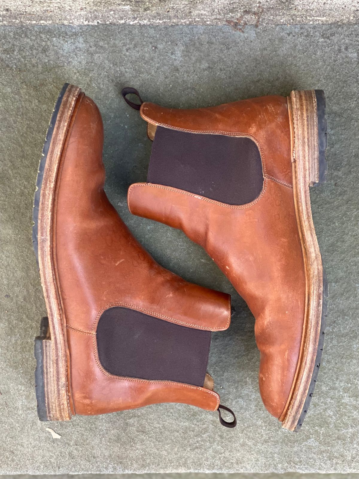 Photo by stitchdown on March 4, 2023 of the Rider Boot Co. Fritz in Maryam Toscanello Horsebutt.