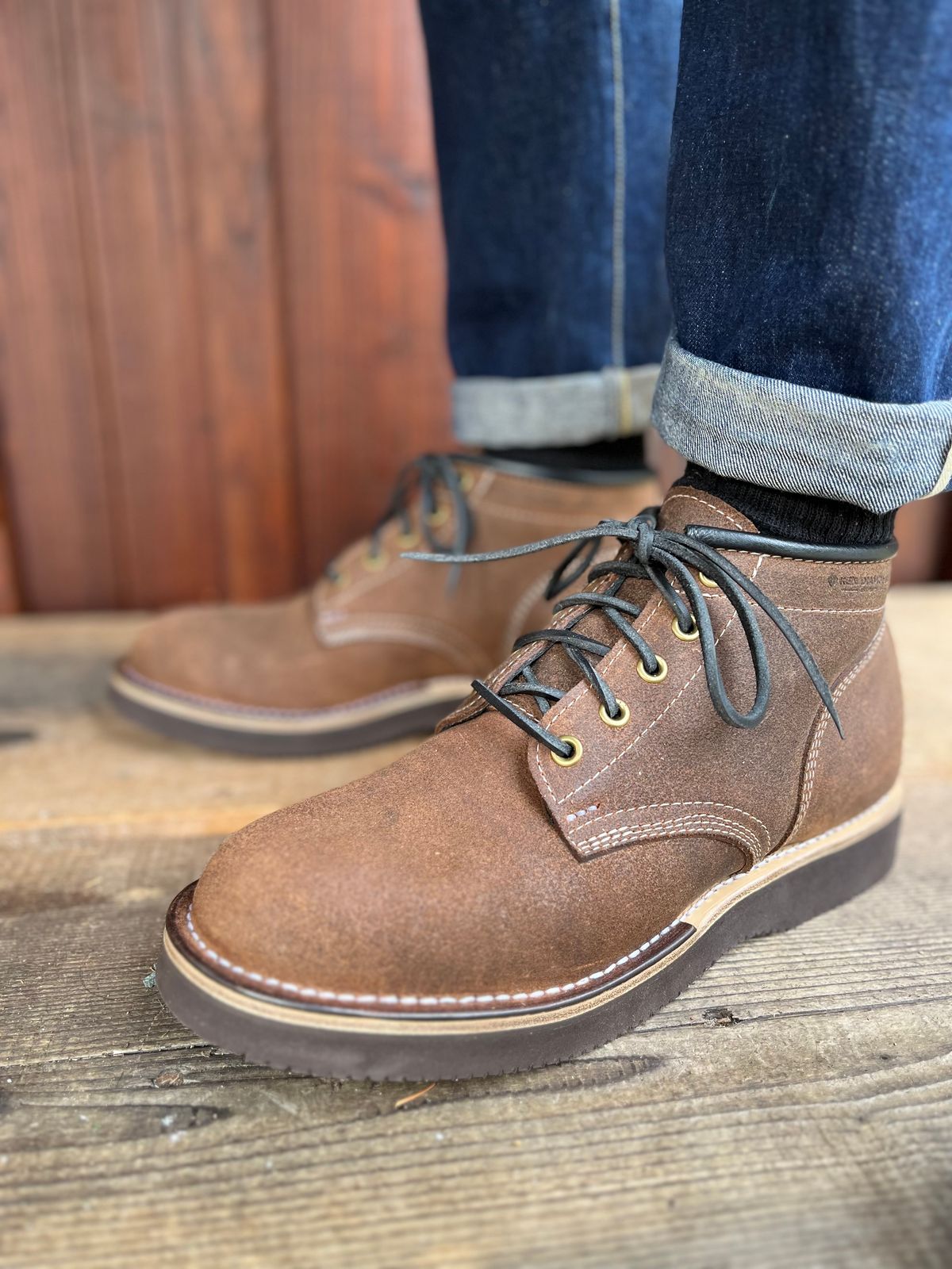 Photo by kendiamond on October 1, 2023 of the Ken Diamond 1/2 Cut in Horween Kudu Chromexcel.