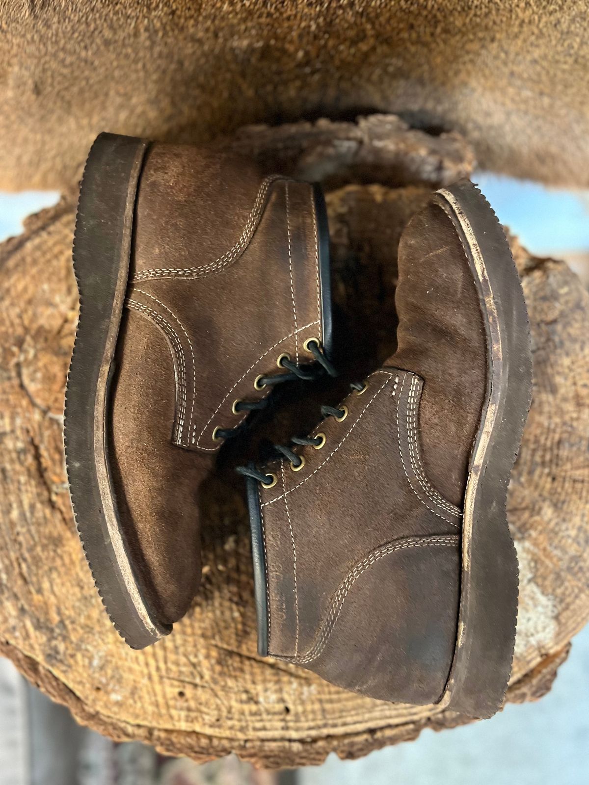 Photo by kendiamond on December 2, 2023 of the Ken Diamond 1/2 Cut in Horween Kudu Chromexcel.