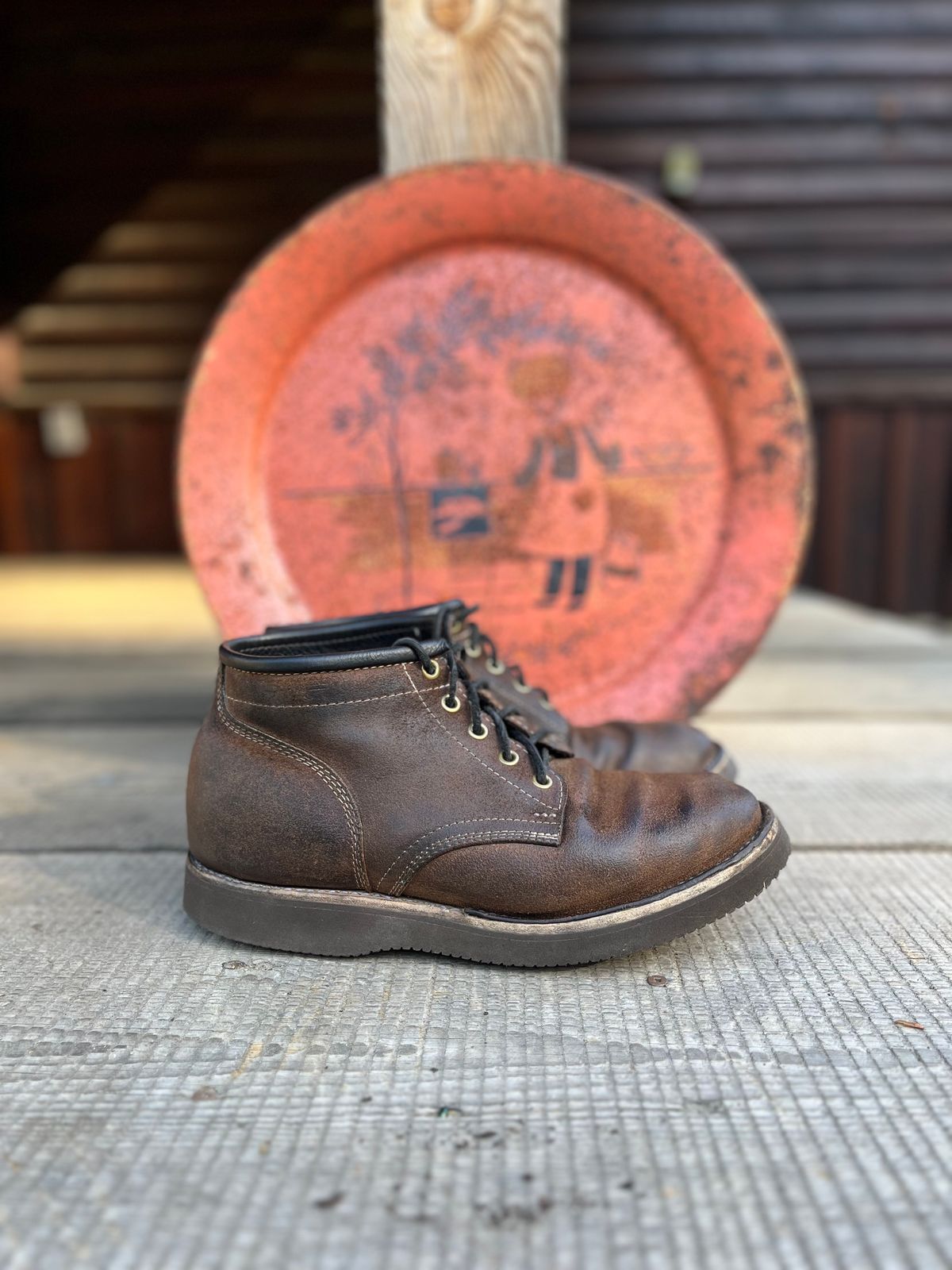 Photo by kendiamond on April 5, 2024 of the Ken Diamond 1/2 Cut in Horween Kudu Chromexcel.