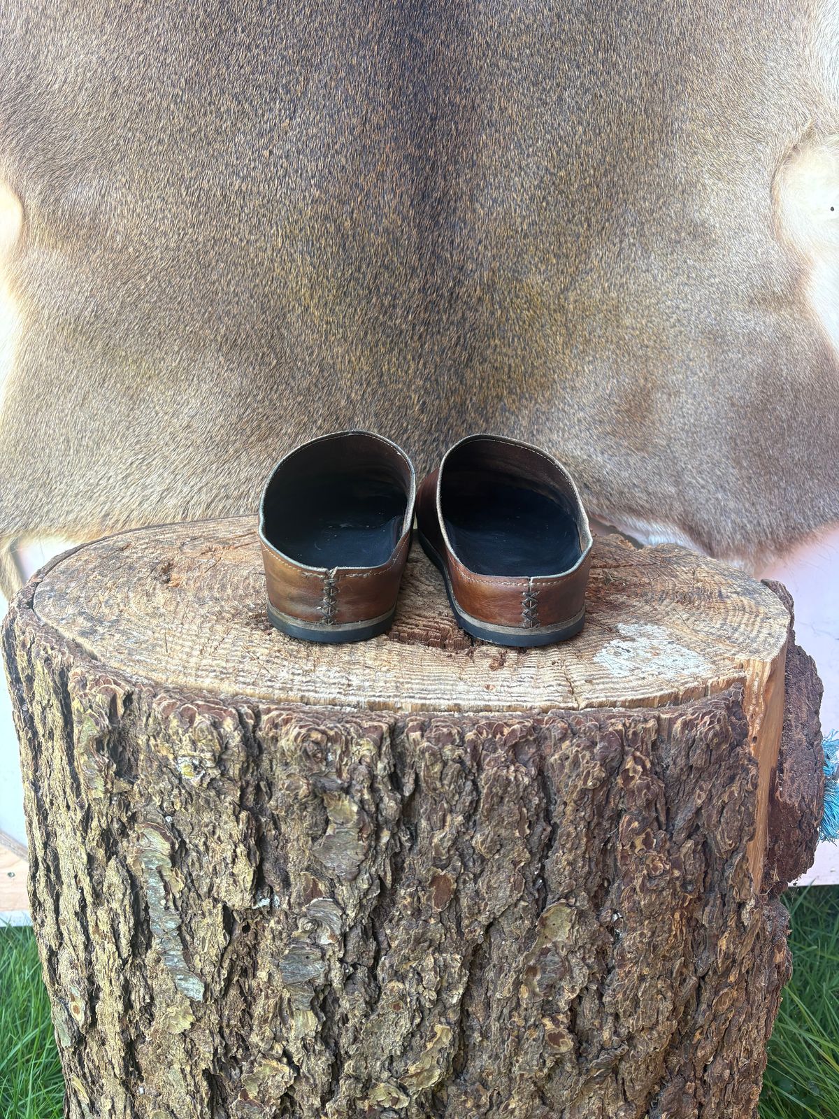 Photo by kendiamond on April 5, 2026 of the Ken Diamond Slipper in Horween Tan Latigo.