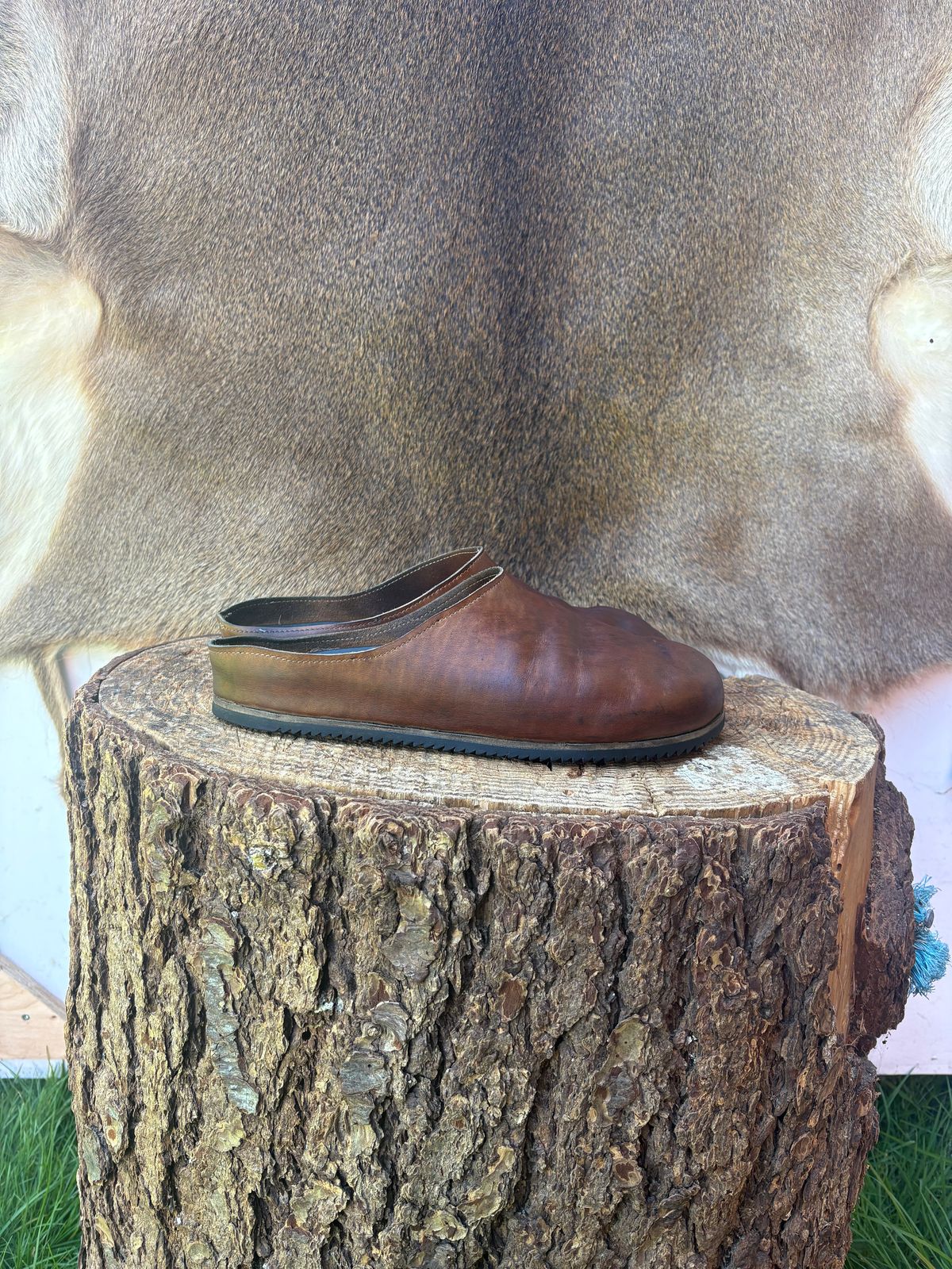 Photo by kendiamond on April 5, 2026 of the Ken Diamond Slipper in Horween Tan Latigo.