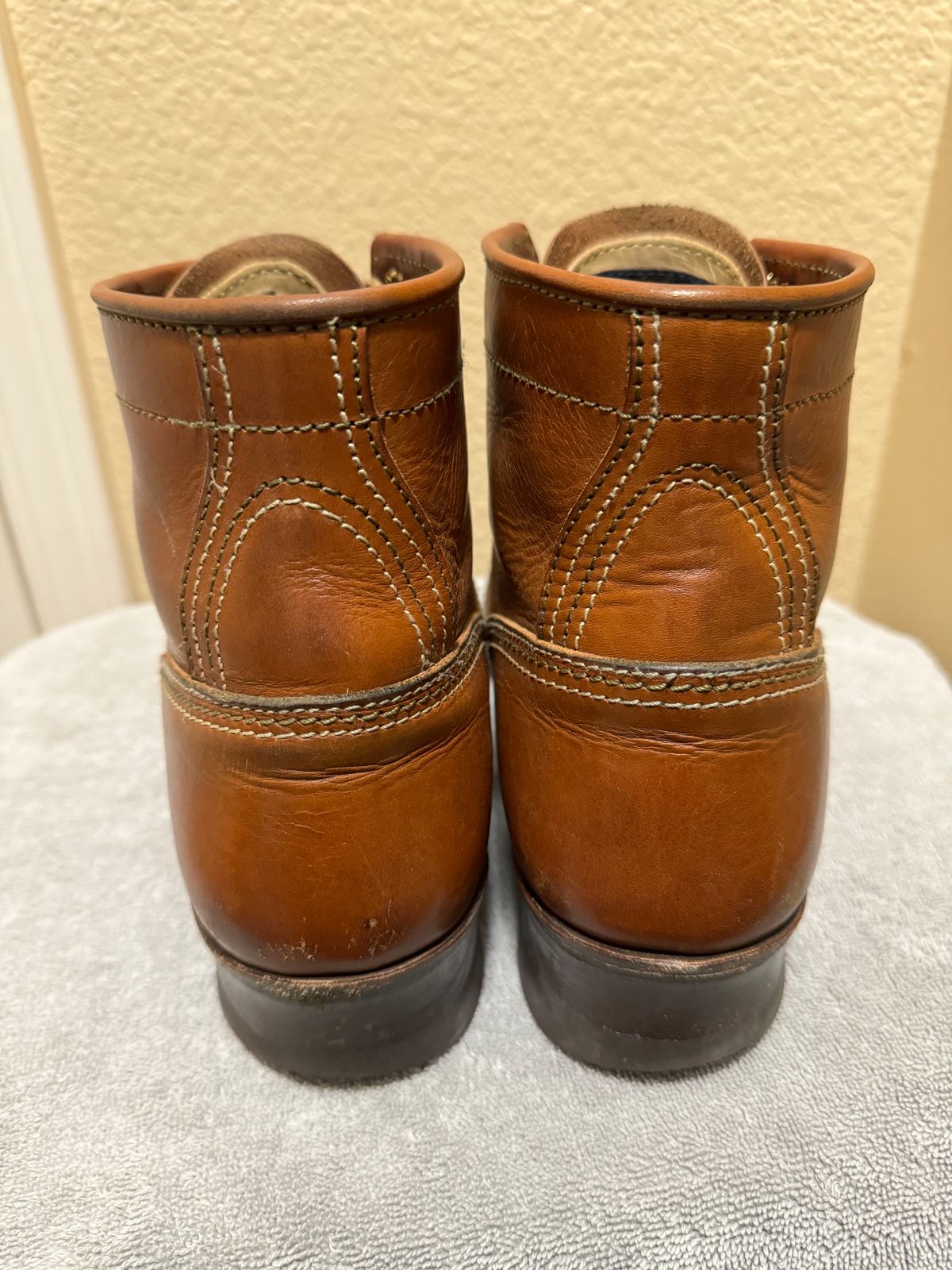Photo by wildcat98 on March 5, 2024 of the John Lofgren Donkey Puncher Boots in Badalassi Carlo Cognac Minerva.