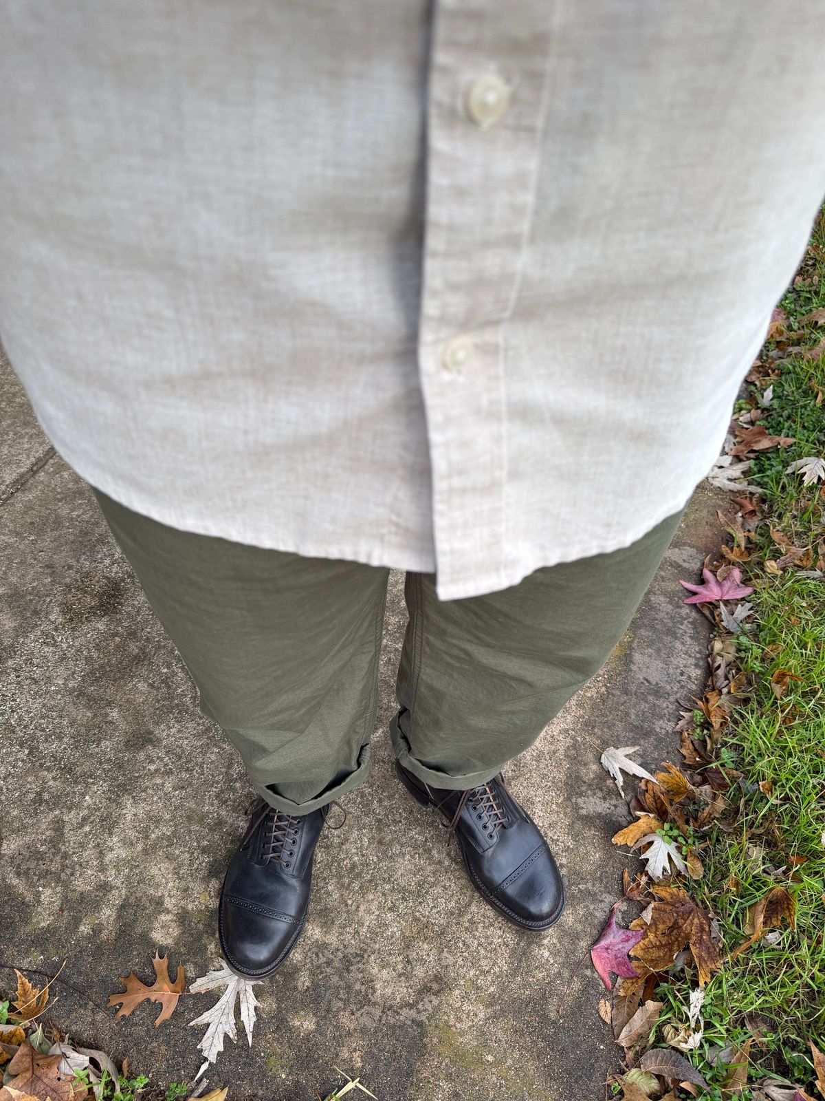 Photo by itsyaboisqueak on December 23, 2025 of the Viberg N1 in Maryam Nero Vachetta Teacore Horsebutt.