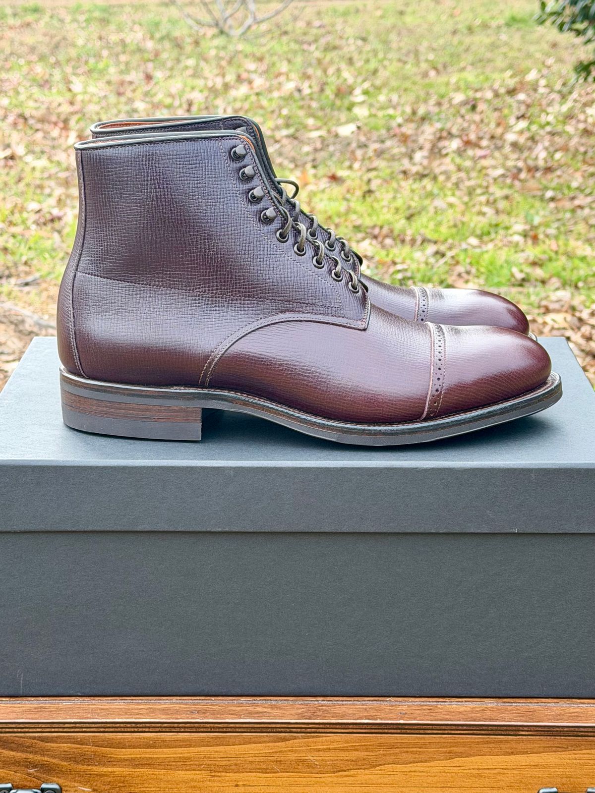 Photo by itsyaboisqueak on January 22, 2026 of the Viberg Navvy in Annonay Brandy Alcazar Calf.