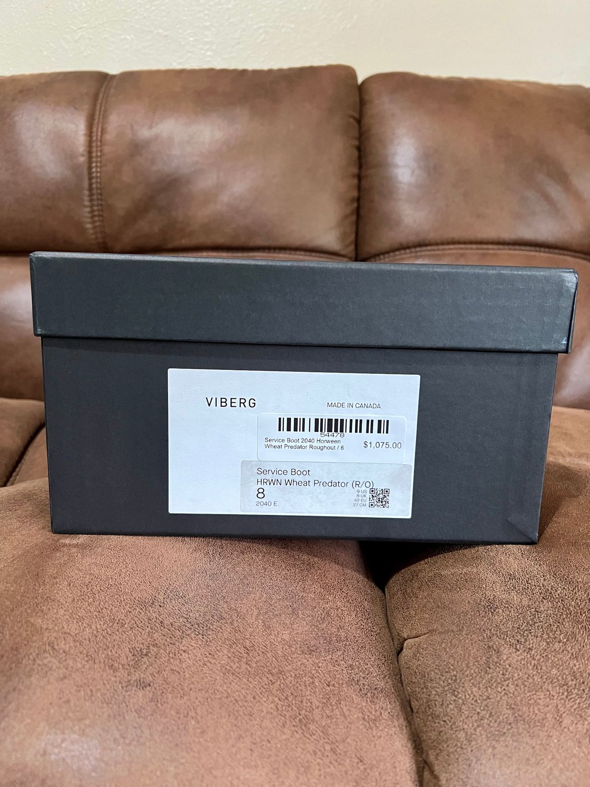 Photo by itsyaboisqueak on November 12, 2023 of the Viberg Service Boot in Horween Wheat Predator Roughout.