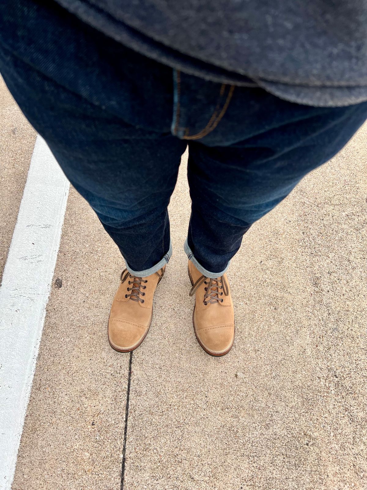 Photo by itsyaboisqueak on May 28, 2025 of the Viberg Service Boot BCT in Horween Marine Field Roughout.