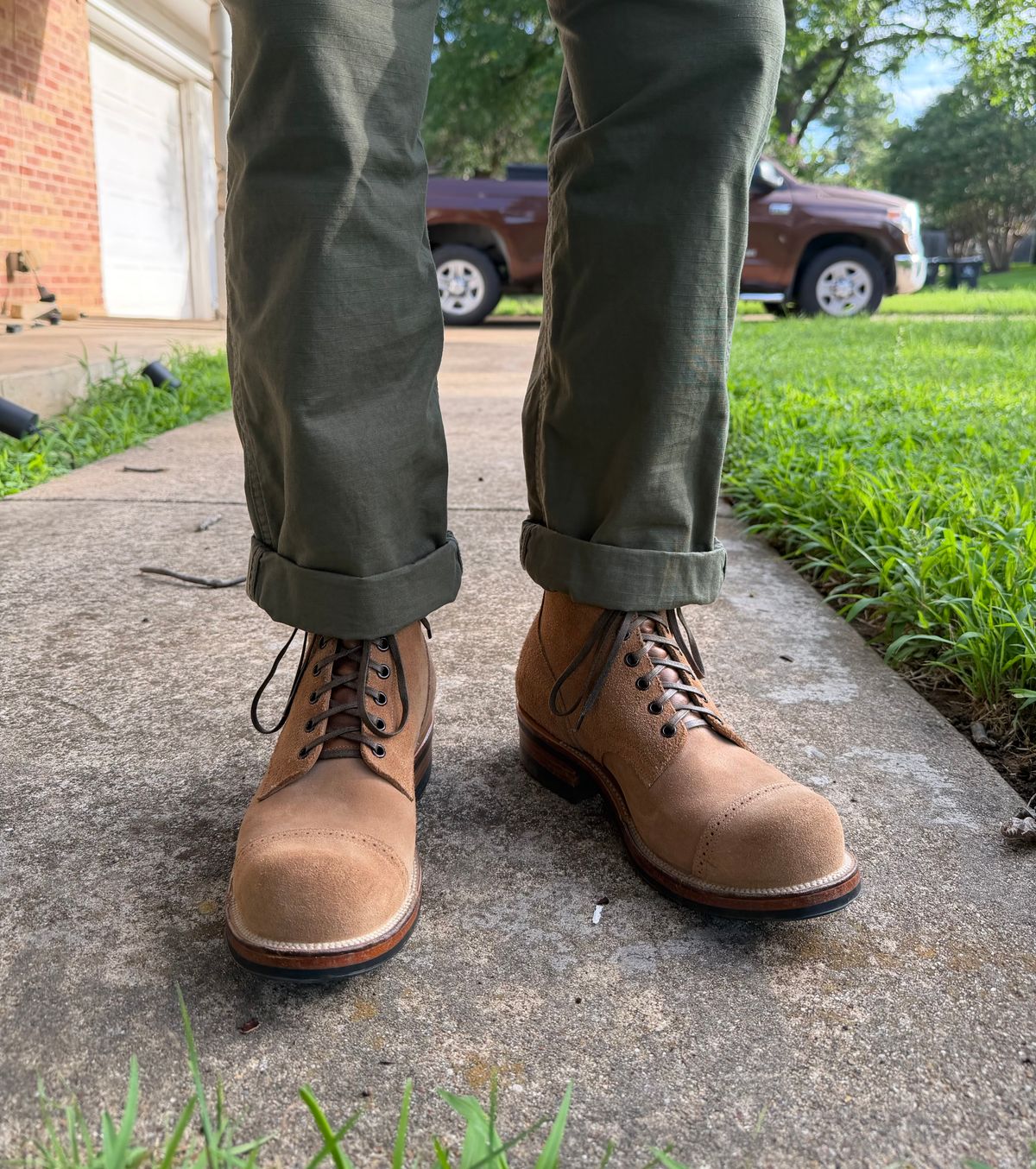 Photo by itsyaboisqueak on June 9, 2026 of the Viberg Service Boot BCT in Horween Marine Field Roughout.