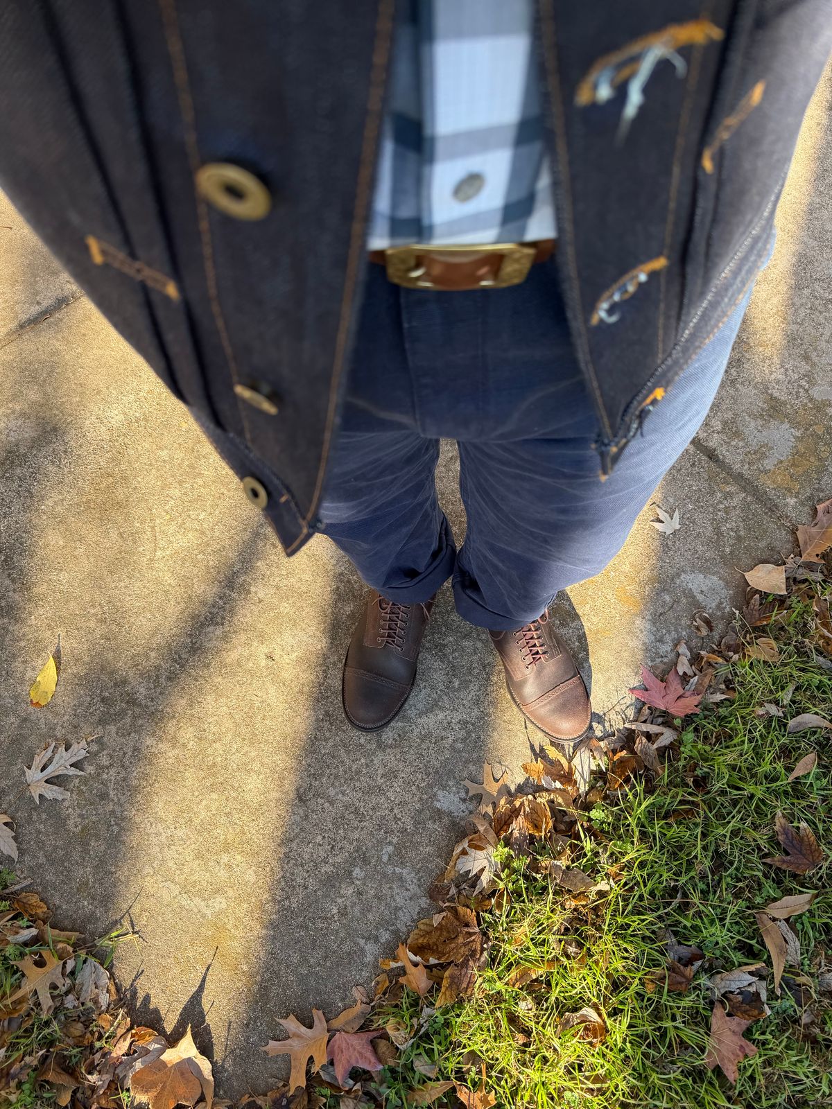 Photo by itsyaboisqueak on December 26, 2025 of the Viberg Service Boot BCT in Horween Brown Washed Waxed Flesh.
