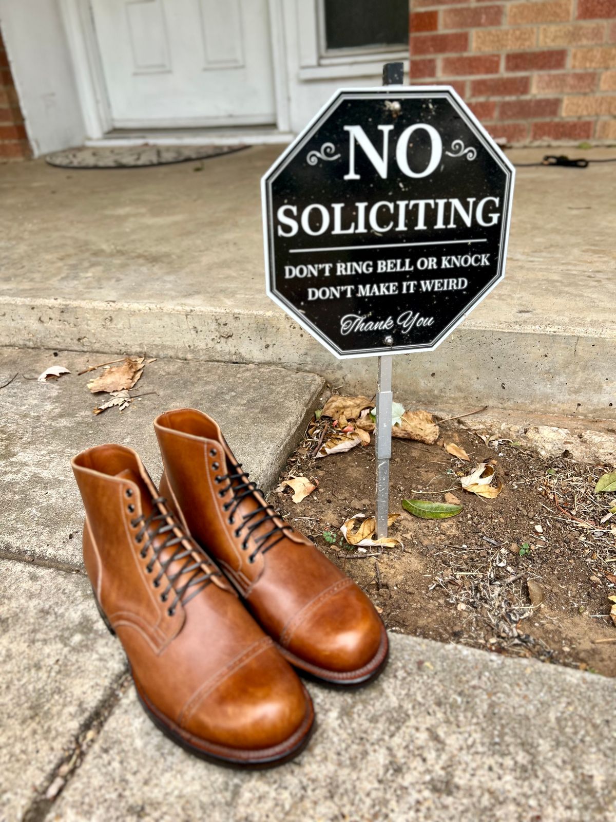 Photo by itsyaboisqueak on November 1, 2024 of the Viberg Service Boot in Conceria 800 Antique Oiled Vacchetta.