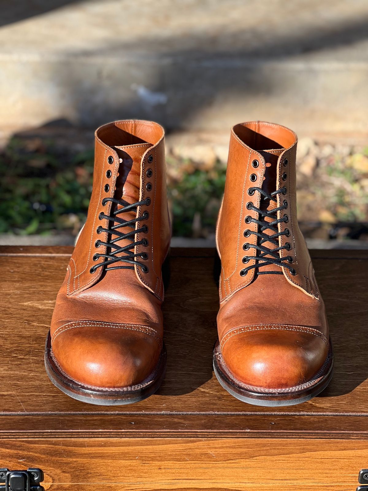 Photo by itsyaboisqueak on December 2, 2024 of the Viberg Service Boot in Conceria 800 Antique Oiled Vacchetta.