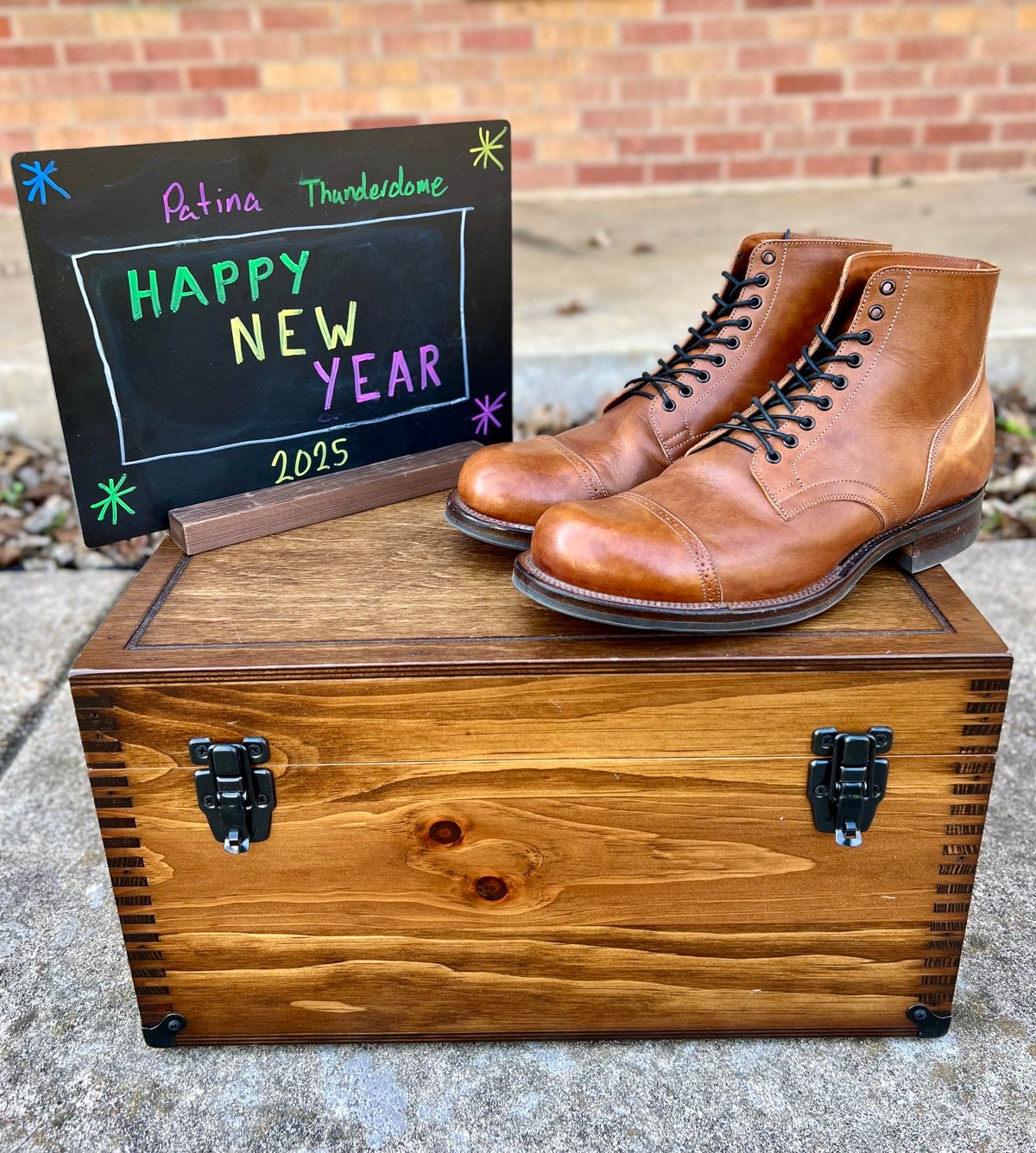 Photo by itsyaboisqueak on January 3, 2025 of the Viberg Service Boot in Conceria 800 Antique Oiled Vacchetta.