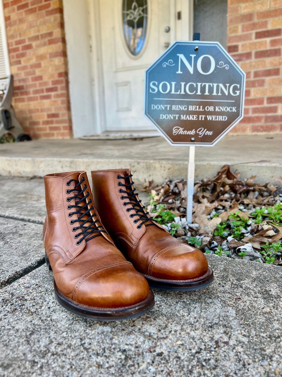 Photo by itsyaboisqueak on February 3, 2025 of the Viberg Service Boot in Conceria 800 Antique Oiled Vacchetta.