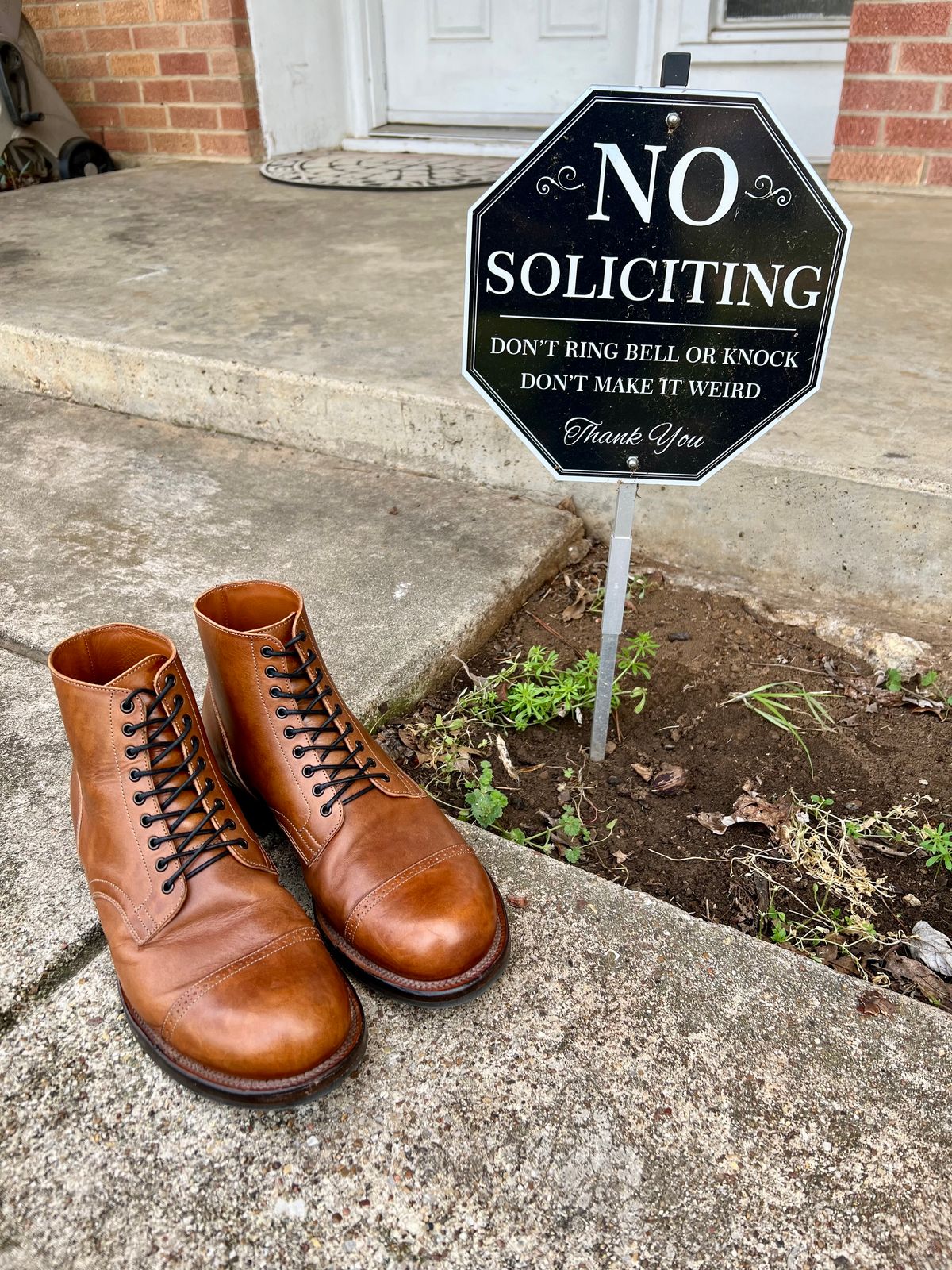 Photo by itsyaboisqueak on March 3, 2025 of the Viberg Service Boot in Conceria 800 Antique Oiled Vacchetta.