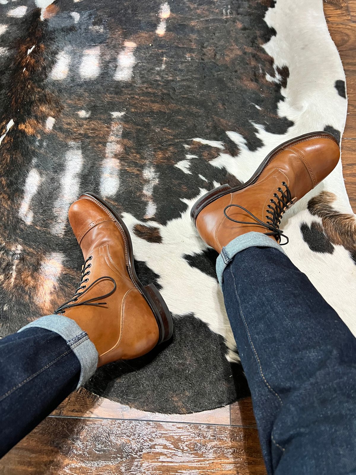 Photo by itsyaboisqueak on August 3, 2025 of the Viberg Service Boot in Conceria 800 Antique Oiled Vacchetta.