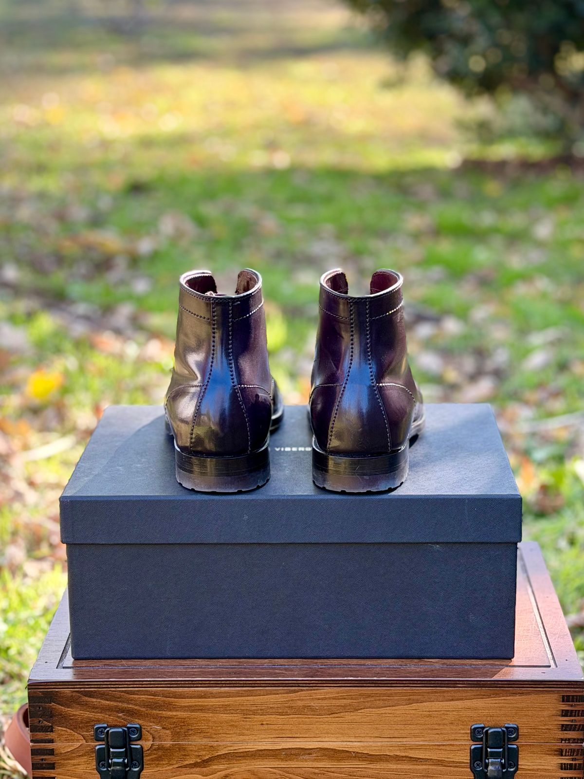 Photo by itsyaboisqueak on December 2, 2025 of the Alden 4600H Plain Toe Boot in Horween Color 8 Shell Cordovan.