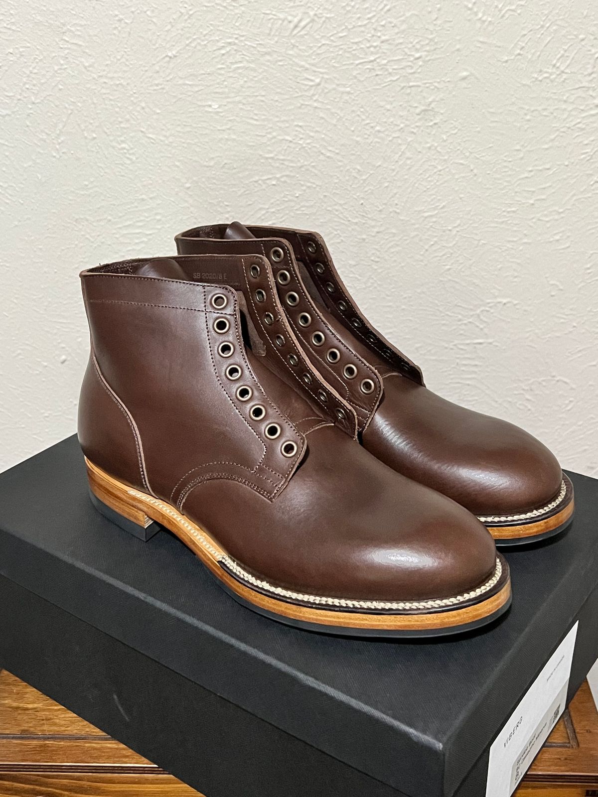 Photo by itsyaboisqueak on May 13, 2025 of the Viberg Service Boot in Badalassi Carlo Casiacino Minerva.