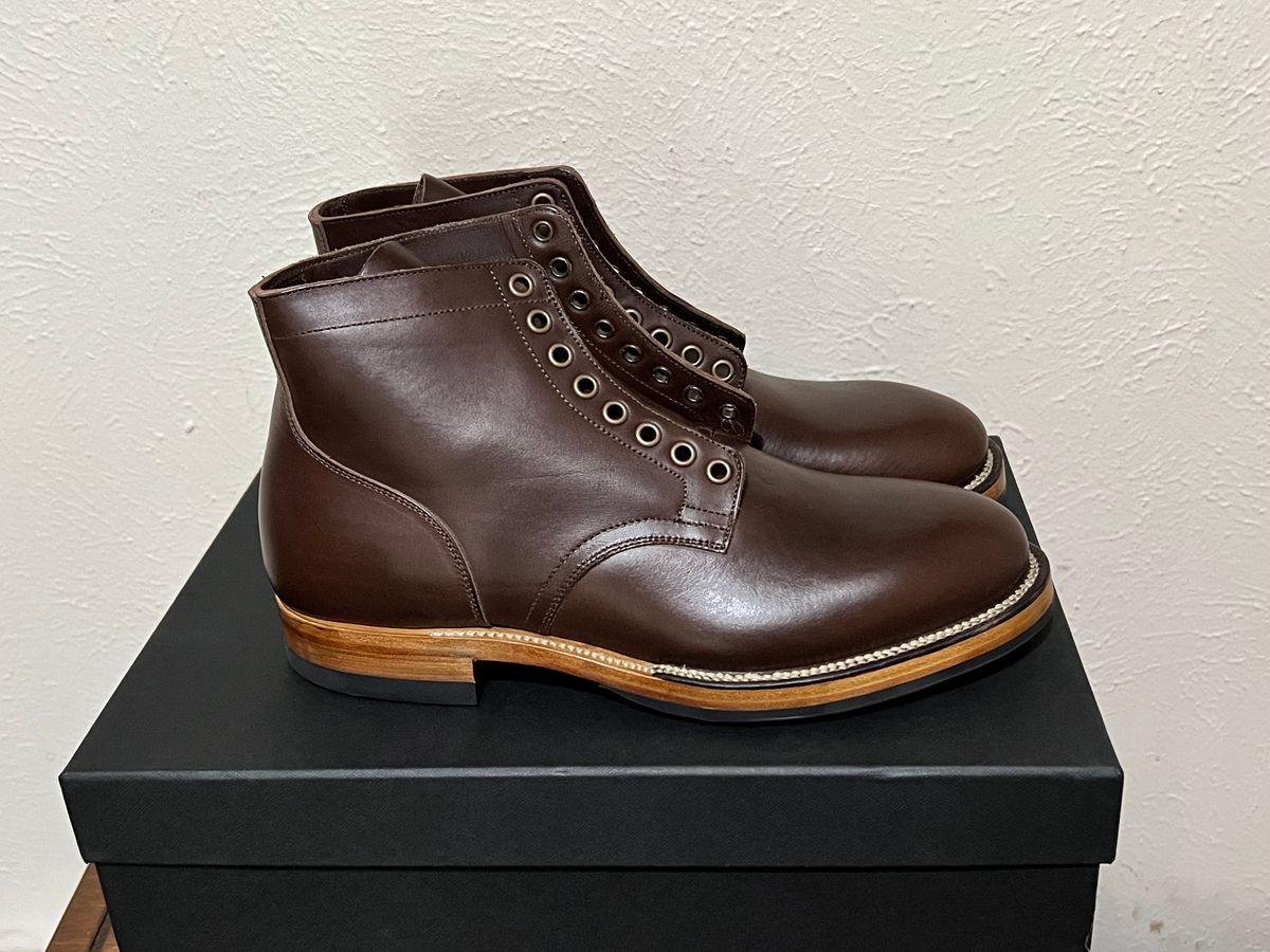 Photo by itsyaboisqueak on May 13, 2025 of the Viberg Service Boot in Badalassi Carlo Casiacino Minerva.