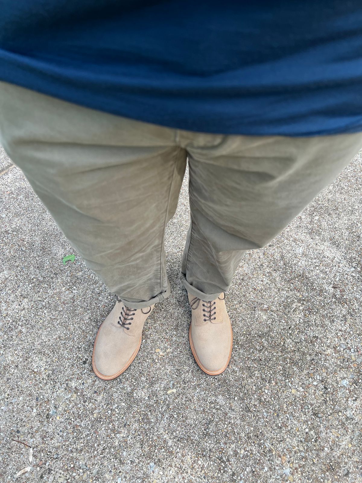 Photo by itsyaboisqueak on May 30, 2025 of the Viberg Navvy in Horween Marine Field Roughout.