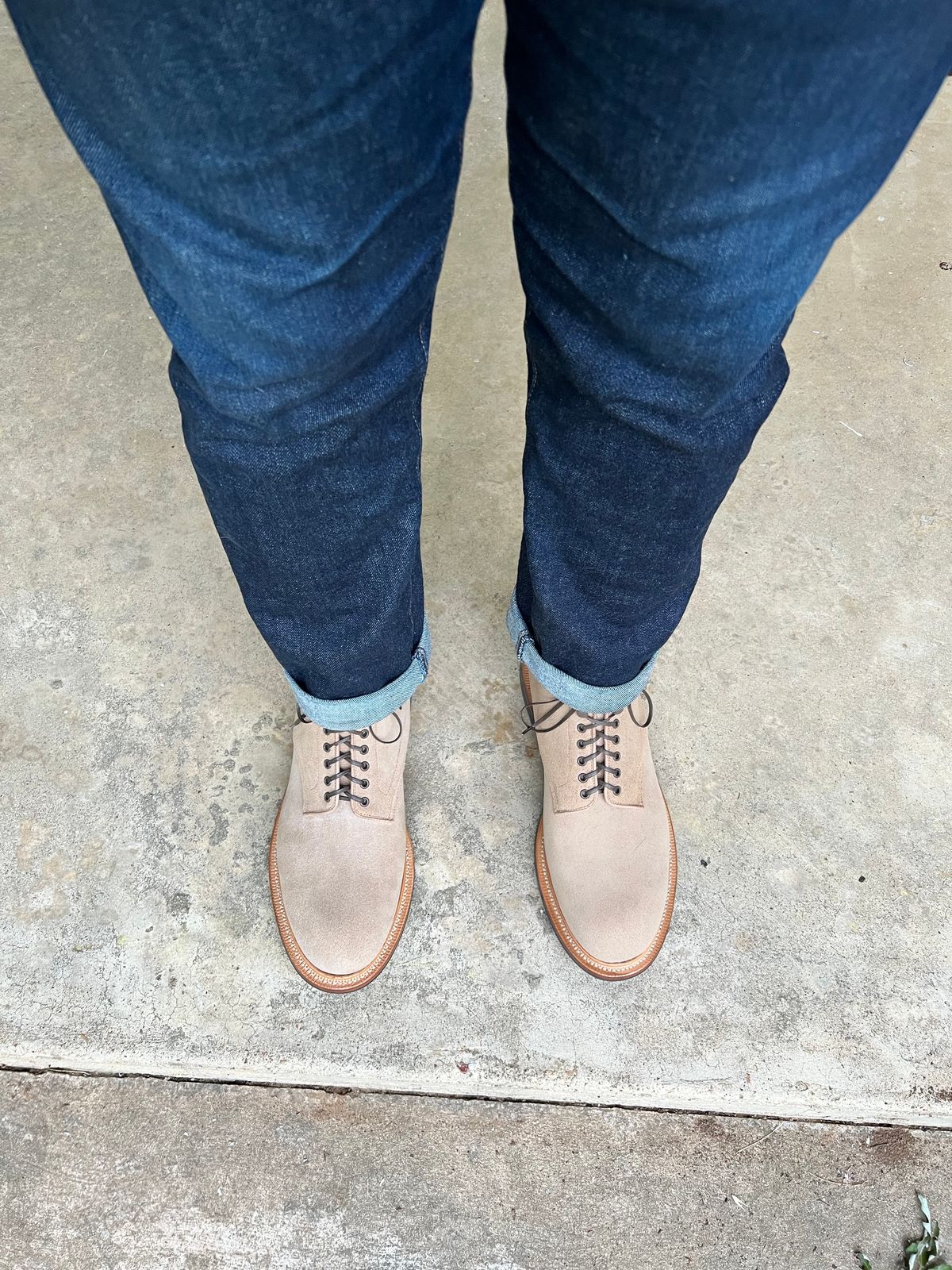 Photo by itsyaboisqueak on May 5, 2025 of the Viberg Navvy in Horween Marine Field Roughout.