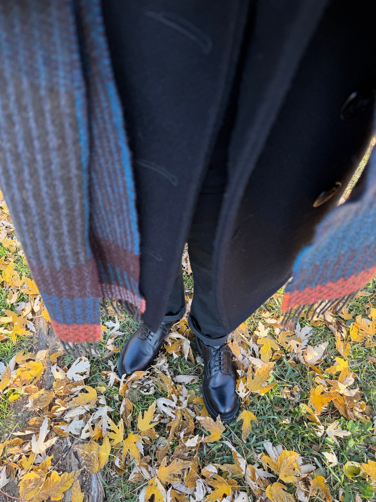 Photo by itsyaboisqueak on December 15, 2025 of the Viberg Bastion Oxford in D'Annonay Black Alpine Grain Calf.