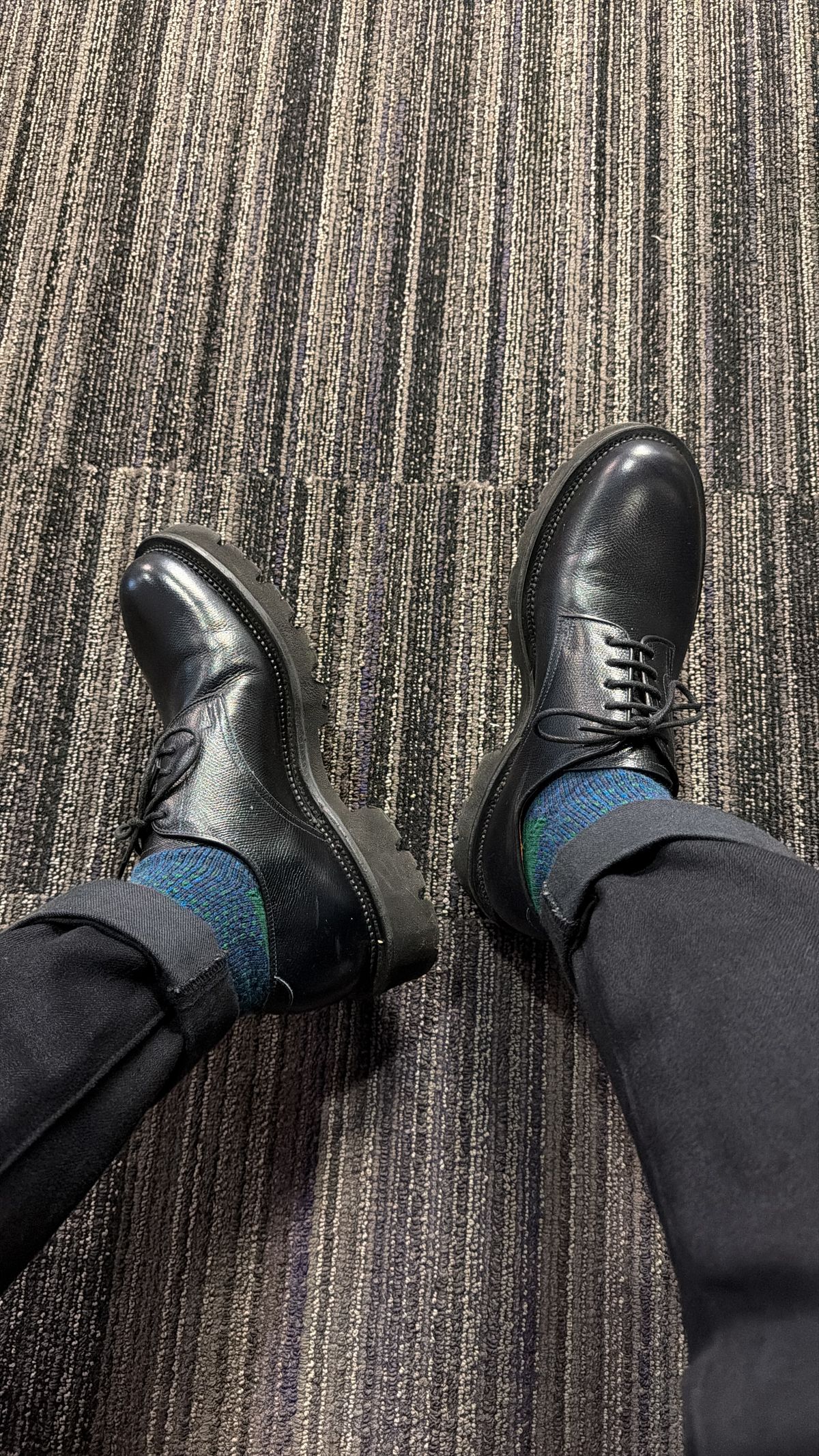 Photo by itsyaboisqueak on December 15, 2025 of the Viberg Bastion Oxford in D'Annonay Black Alpine Grain Calf.