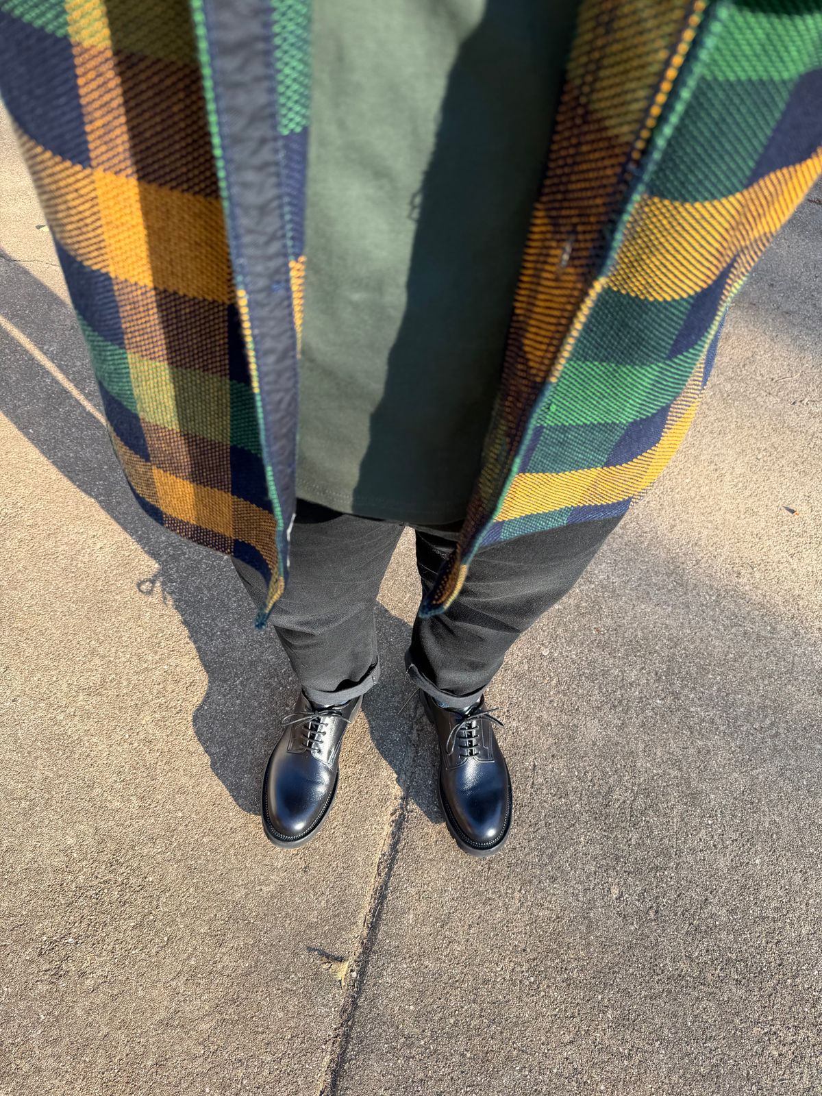 Photo by itsyaboisqueak on November 4, 2025 of the Viberg Bastion Oxford in D'Annonay Black Alpine Grain Calf.