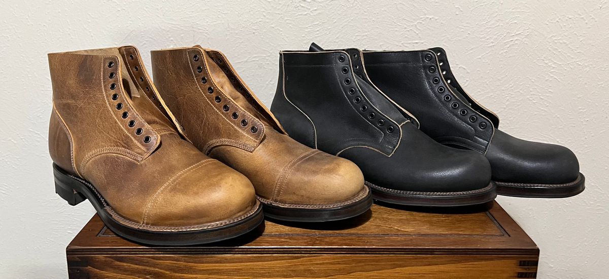 Photo by itsyaboisqueak on May 16, 2025 of the Viberg N-1 in Horween Natural Cypress.