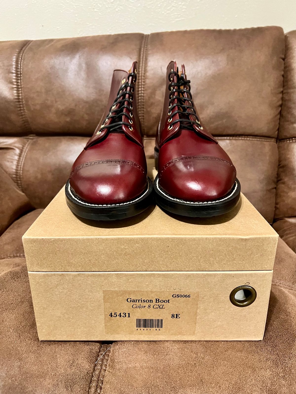 Photo by itsyaboisqueak on November 17, 2023 of the Grant Stone Garrison Boot in Horween Color 8 Chromexcel.