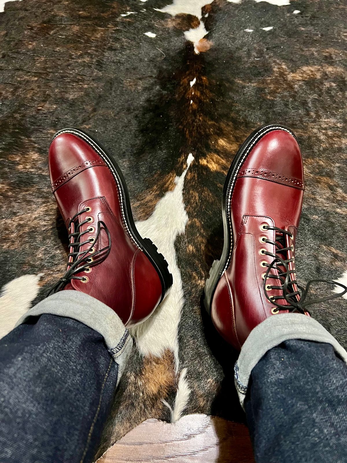 Photo by itsyaboisqueak on November 17, 2023 of the Grant Stone Garrison Boot in Horween Color 8 Chromexcel.