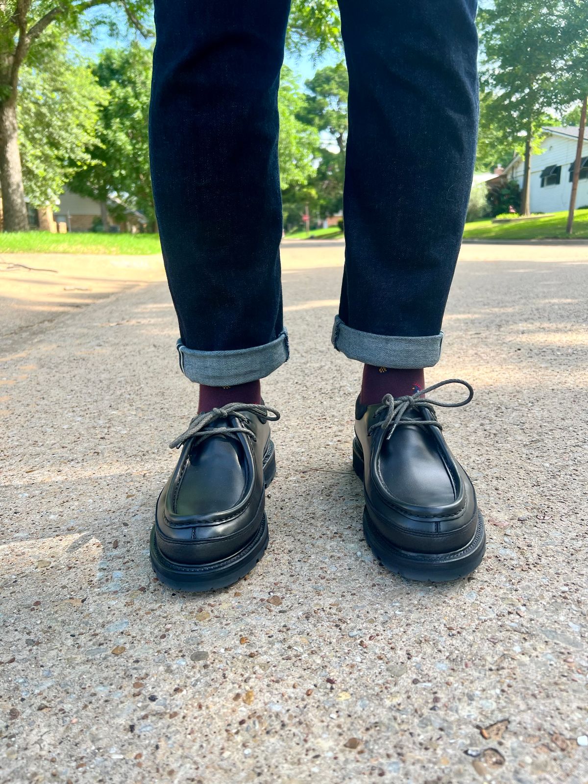 Photo by itsyaboisqueak on June 6, 2025 of the Regal Shoe & Co Haven x REGAL Shoe & Co. Tyrolean Low in ‘Clay’ Cowhide.