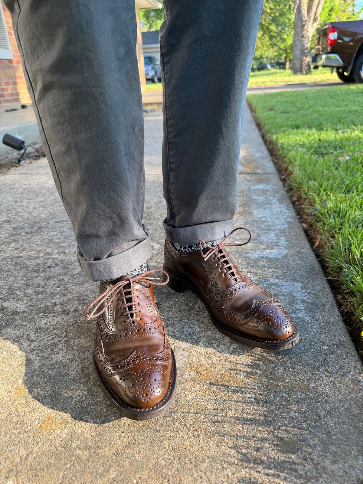 Photo by itsyaboisqueak on April 6, 2026 of the Allen Edmonds Cambridge in Horween Brown Shell Cordovan.