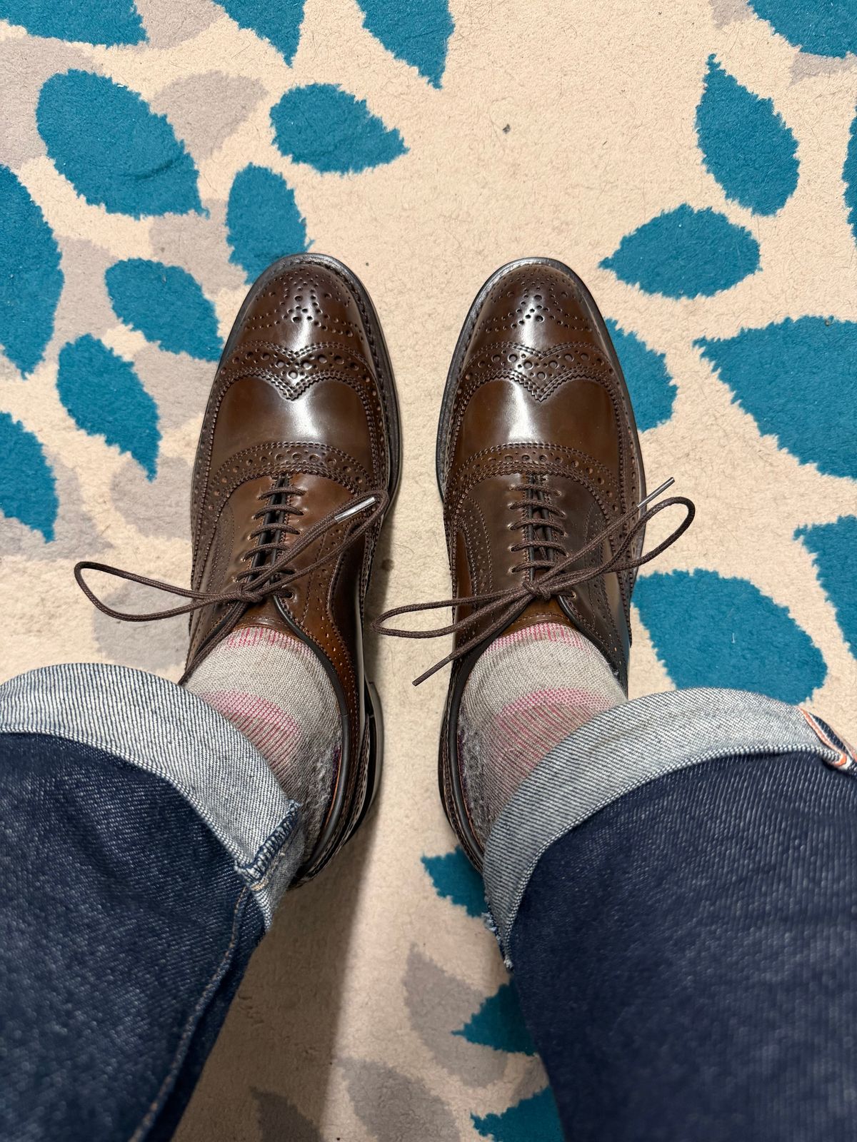 Photo by itsyaboisqueak on April 3, 2026 of the Allen Edmonds Cambridge in Horween Brown Shell Cordovan.
