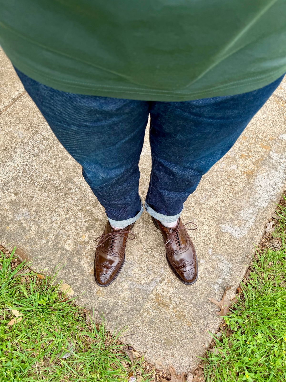 Photo by itsyaboisqueak on April 3, 2026 of the Allen Edmonds Cambridge in Horween Brown Shell Cordovan.