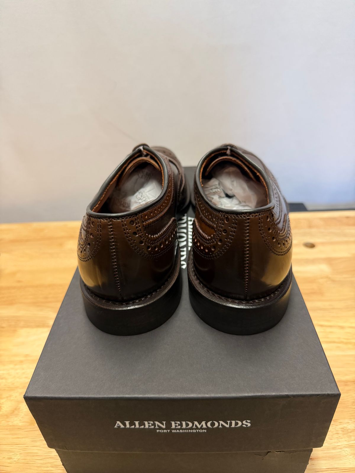 Photo by itsyaboisqueak on April 3, 2026 of the Allen Edmonds Cambridge in Horween Brown Shell Cordovan.