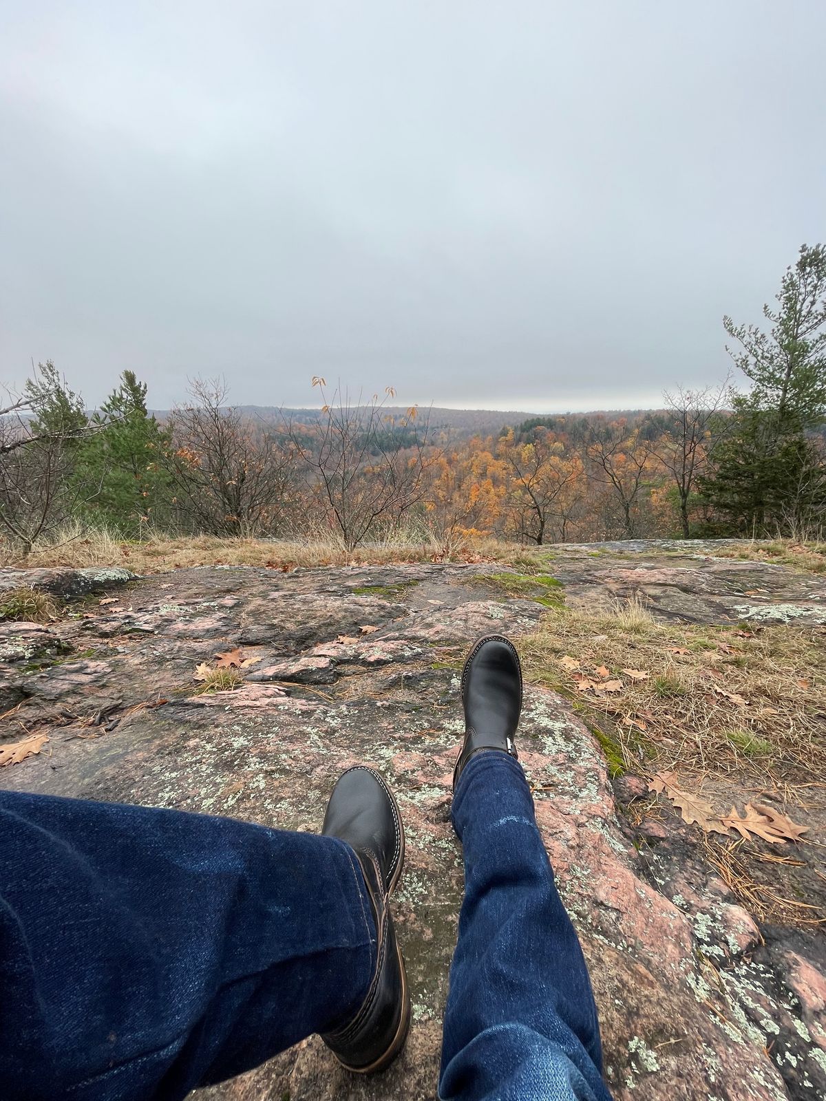 Photo by chromepak.jack on October 26, 2023 of the Wesco Mister Lou in Horween Black Chromexcel Horsehide.