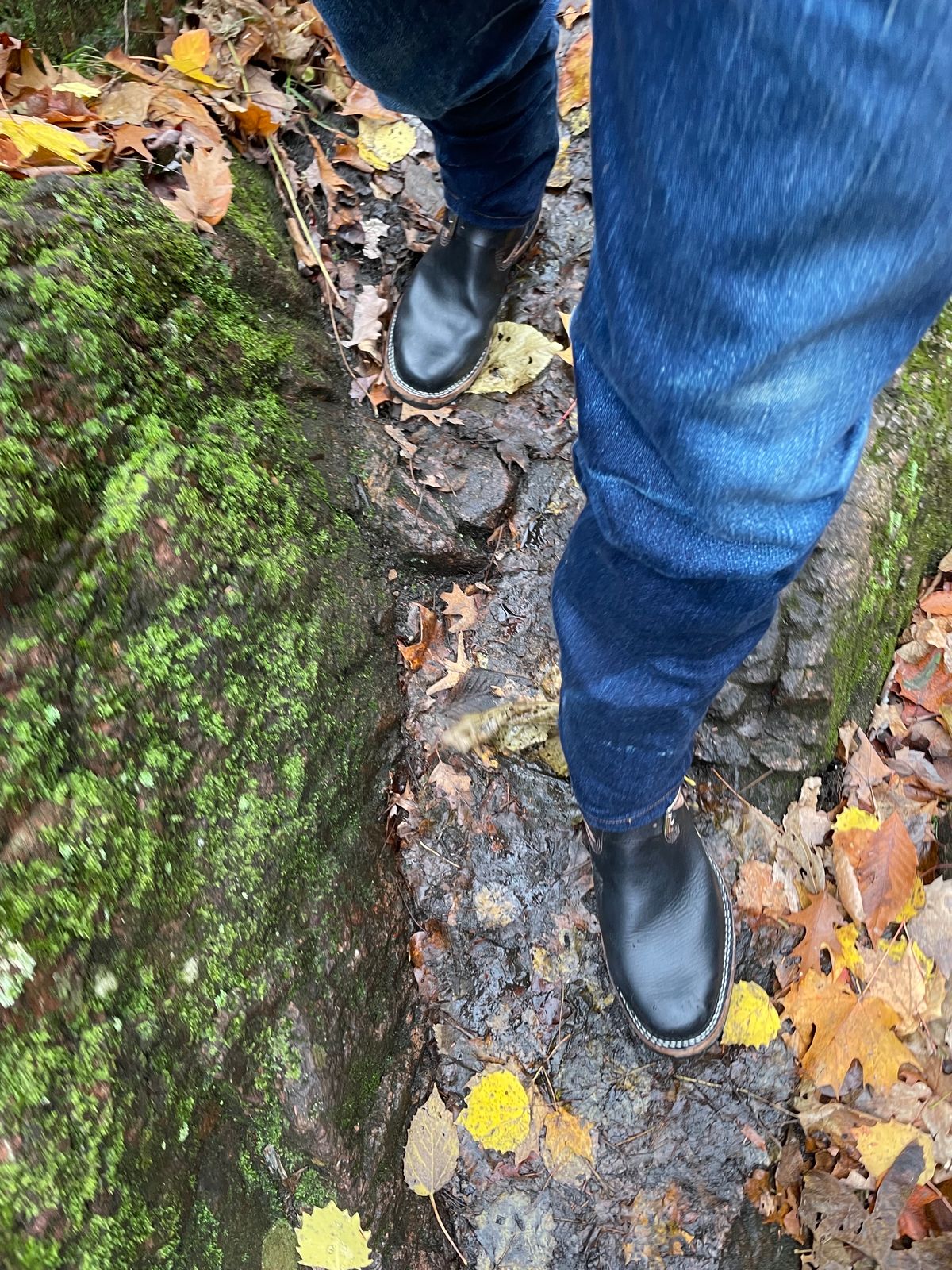 Photo by chromepak.jack on November 5, 2023 of the Wesco Mister Lou in Horween Black Chromexcel Horsehide.