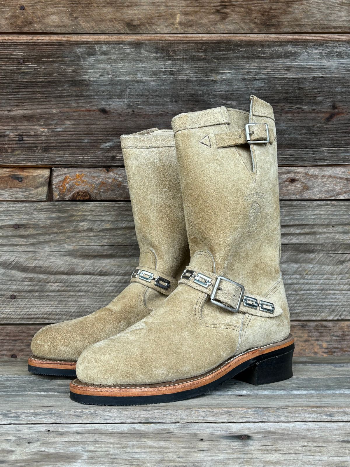 Photo by luutruc07 on October 1, 2024 of the Chippewa 11" Engineer Boot in Laramie Retan.