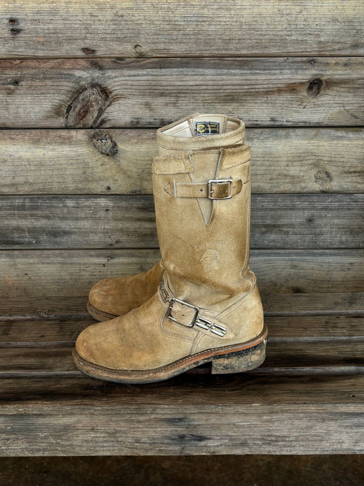 Photo by luutruc07 on November 3, 2024 of the Chippewa 11" Engineer Boot in Laramie Retan.